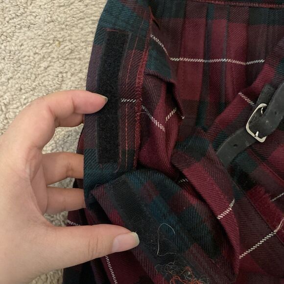 Waist Measuring Sz 26” WPL8046 Charter Club Skirt Plaid Red and Geeen Scotland - Picture 8 of 11
